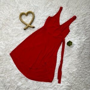 Express Red Wrap Sundress